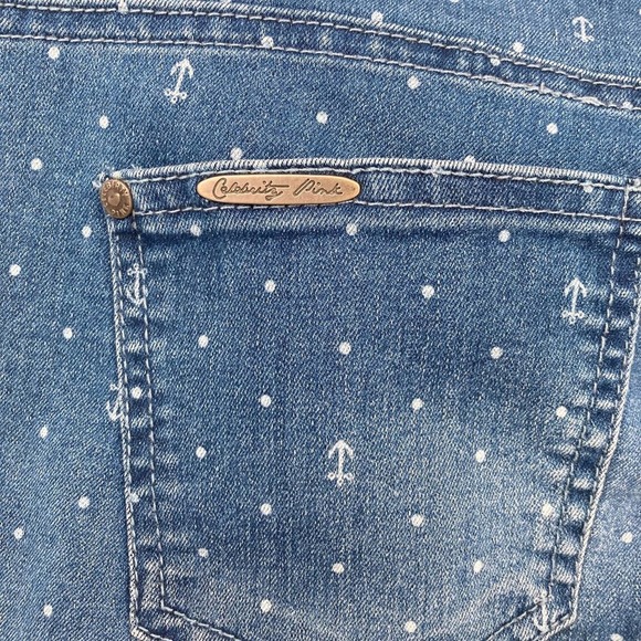 Celebrity Pink Anchor Print Ankle Jeans - Picture 5 of 9